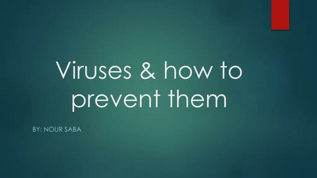 viruses how to prevent them
