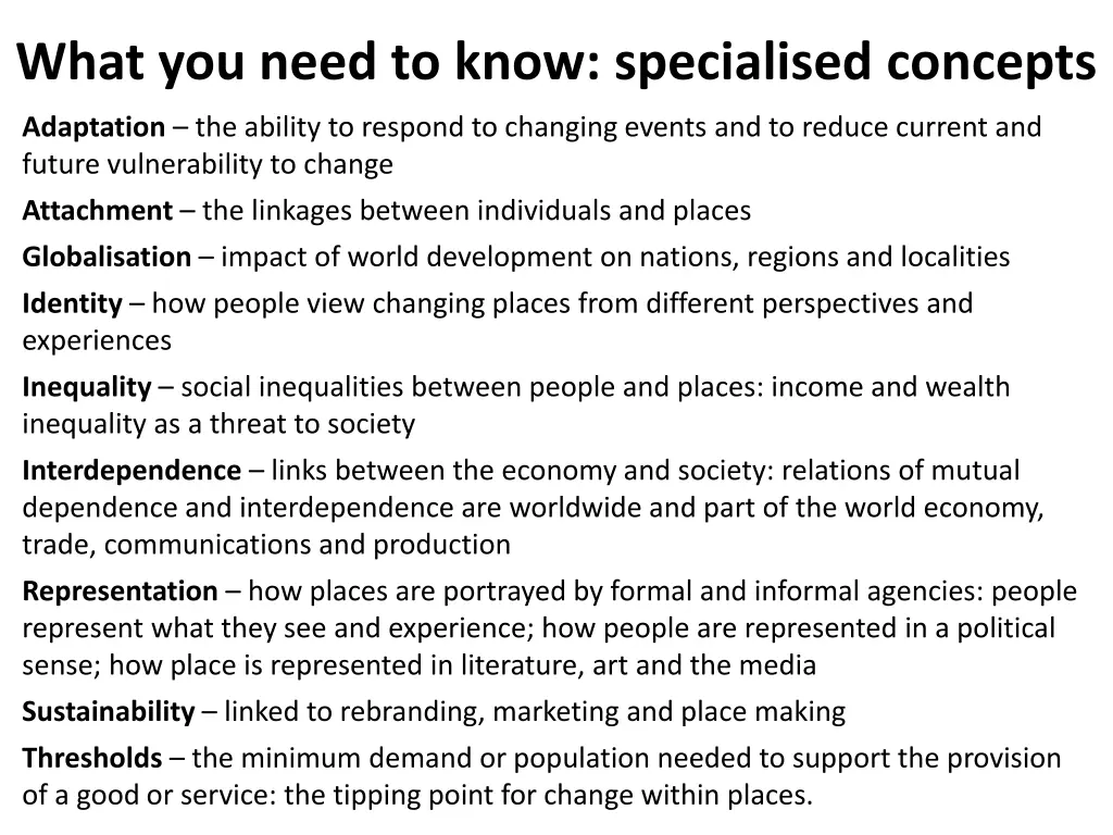 what you need to know specialised concepts