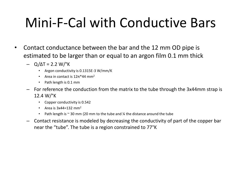 mini f cal with conductive bars