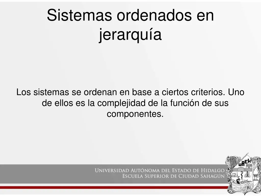 sistemas ordenados en jerarqu a