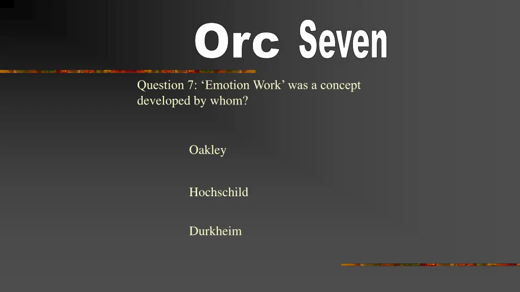 seven