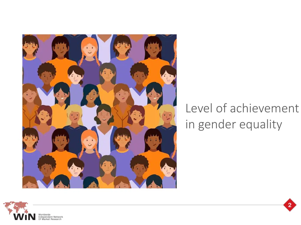 level of achievement in gender equality