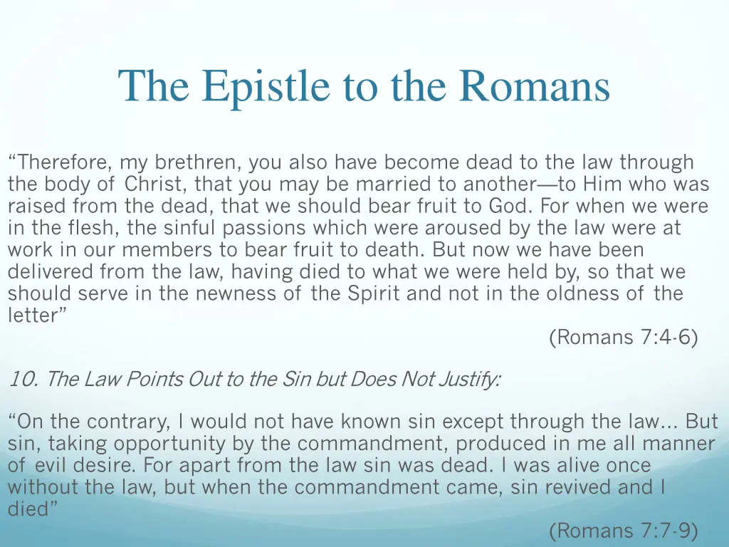the epistle to the romans 18