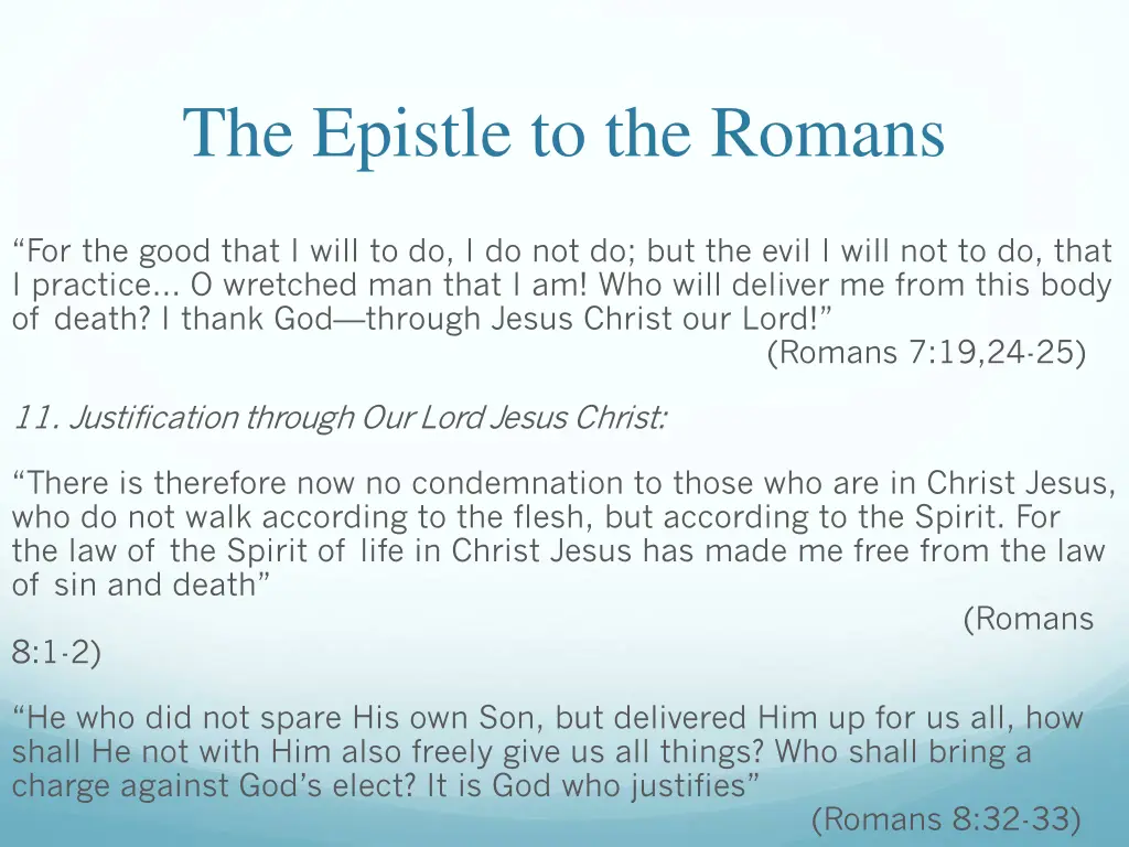 the epistle to the romans 19