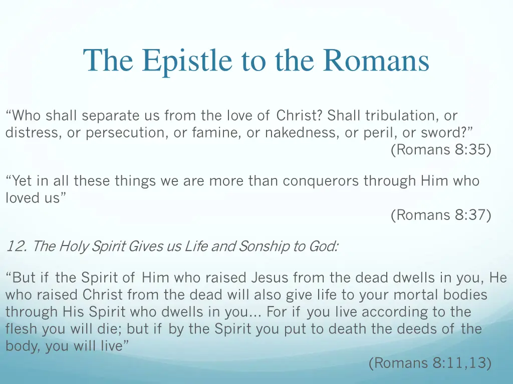 the epistle to the romans 20