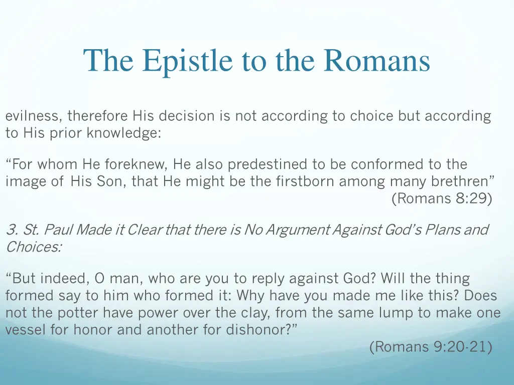 the epistle to the romans 23