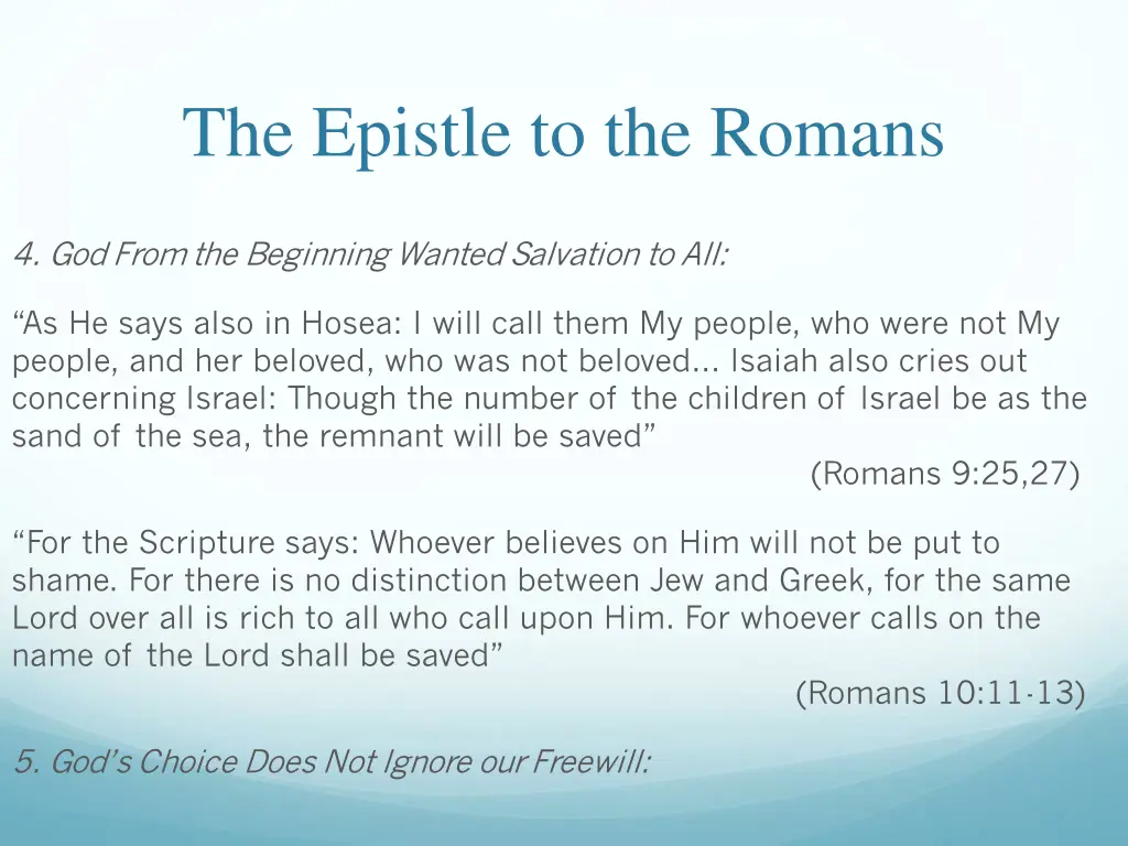 the epistle to the romans 25