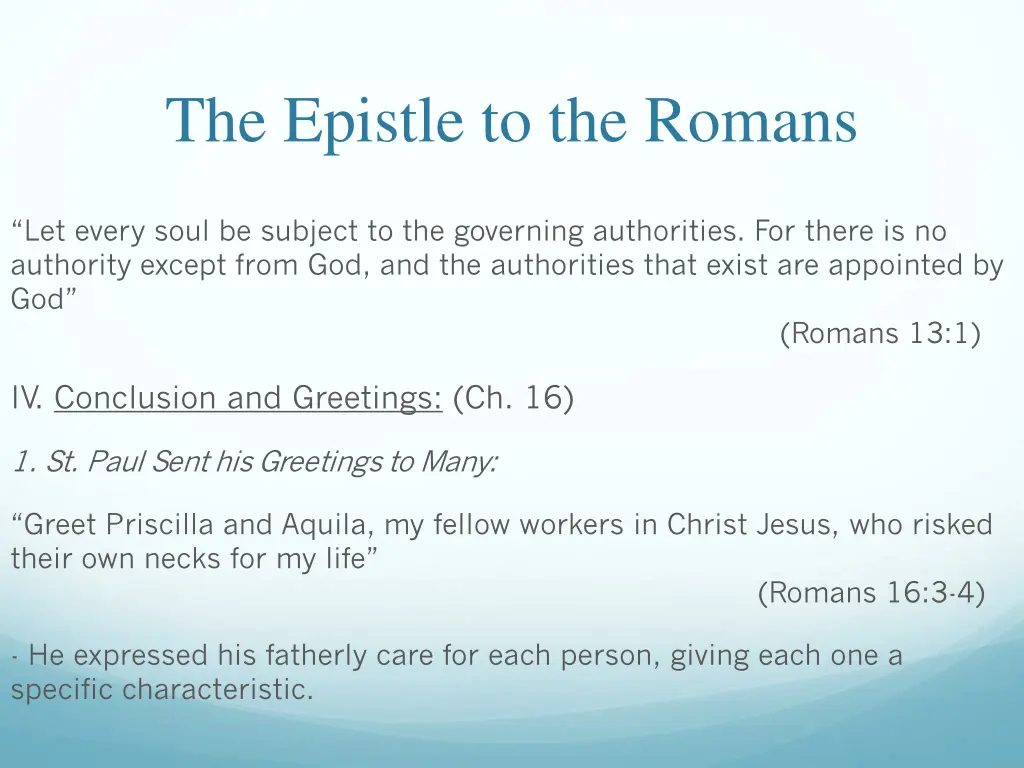 the epistle to the romans 30