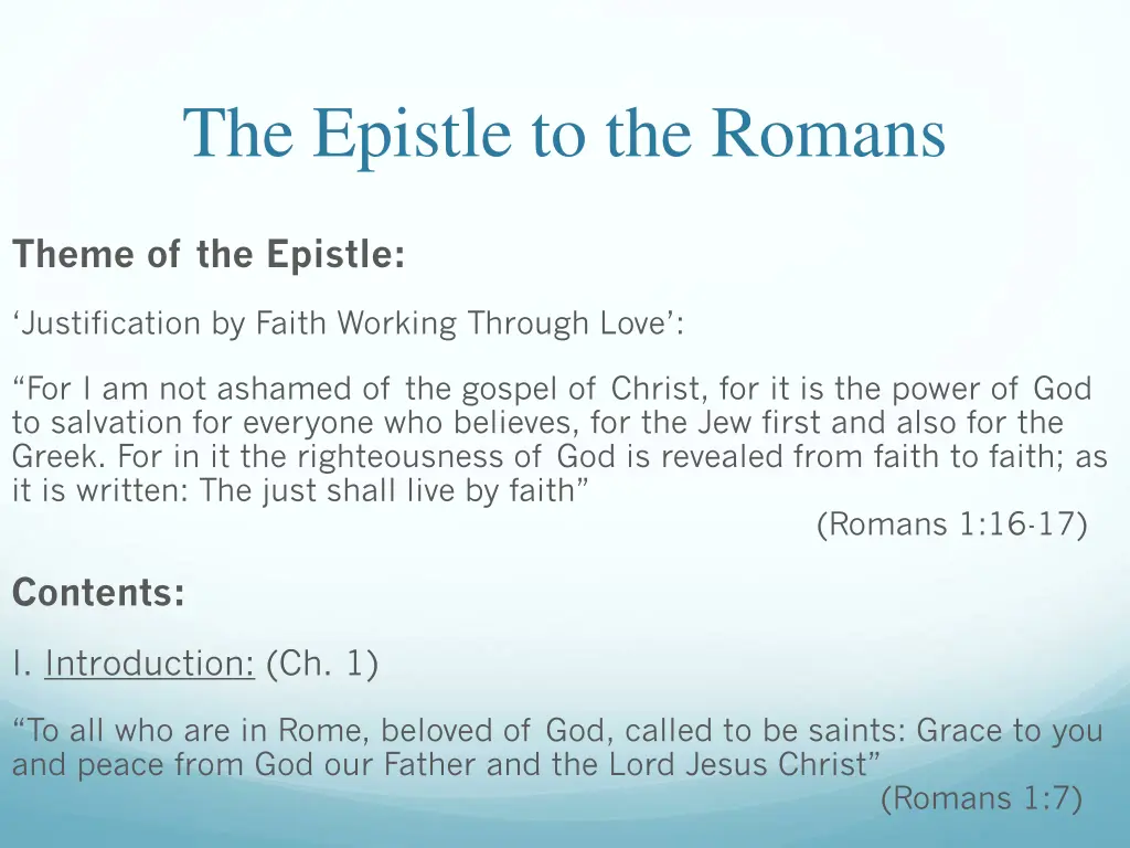 the epistle to the romans 9