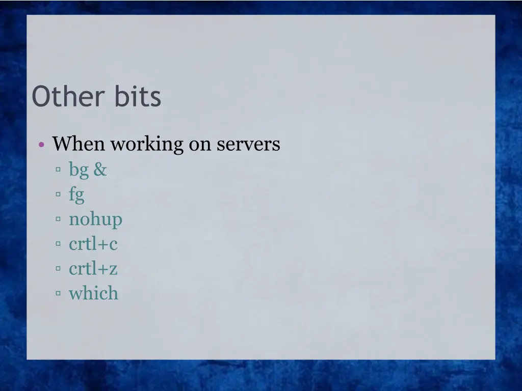other bits