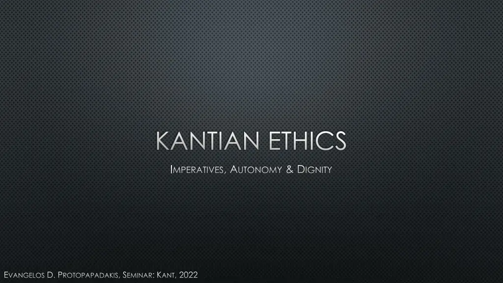 kantian ethics