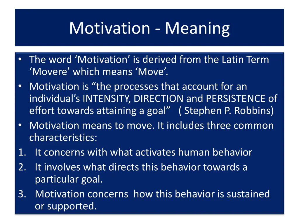 motivation meaning