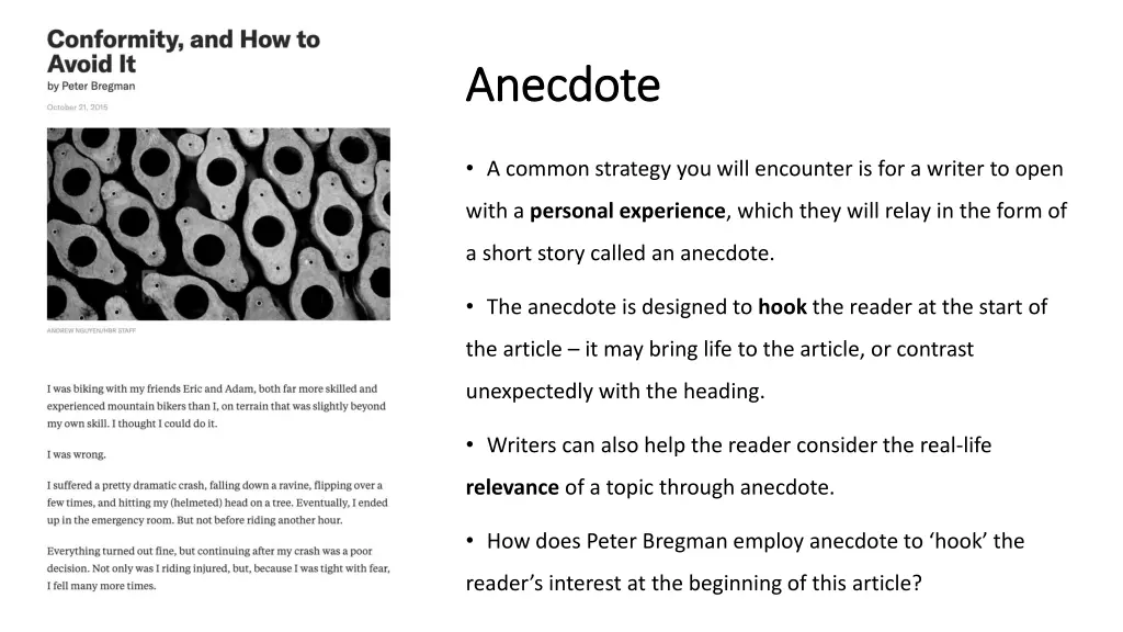anecdote anecdote