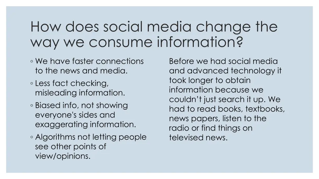 how does social media change the way we consume