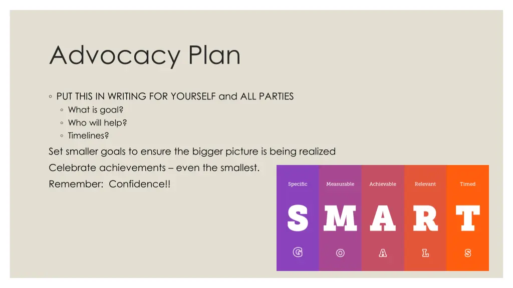 advocacy plan