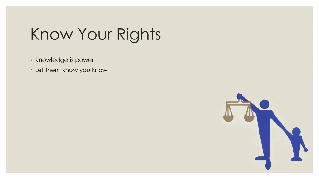 know your rights