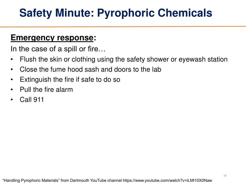 safety minute pyrophoric chemicals 11