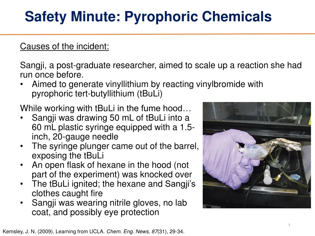 safety minute pyrophoric chemicals 2