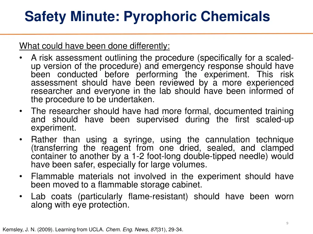 safety minute pyrophoric chemicals 4