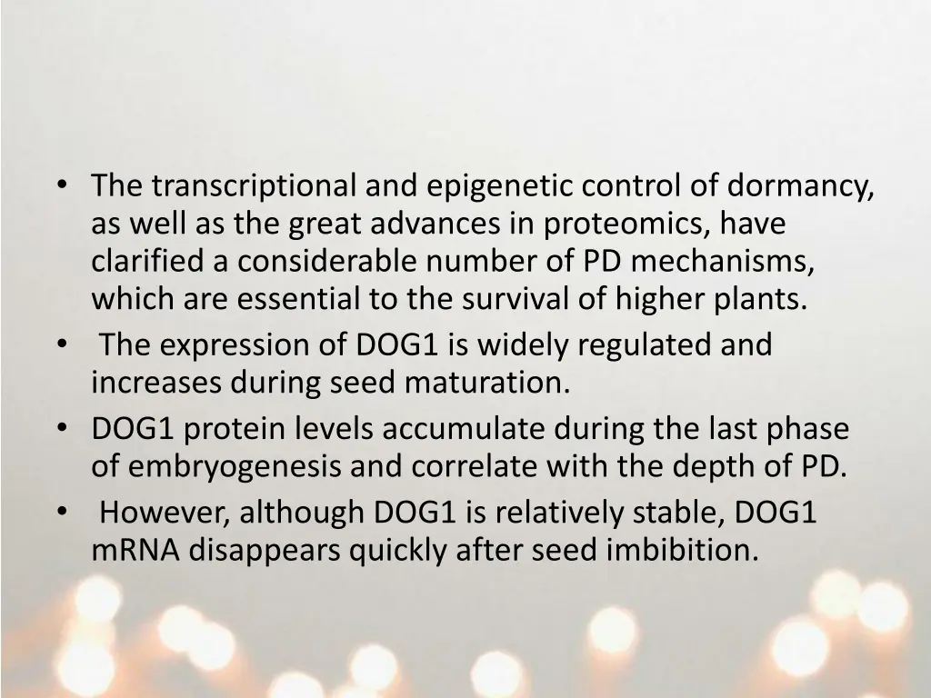 the transcriptional and epigenetic control