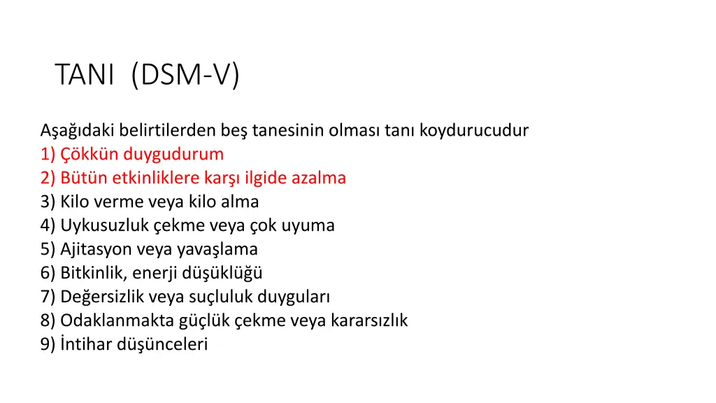 tani dsm v