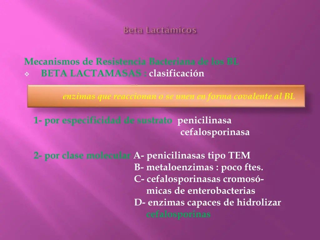 mecanismos de resistencia bacteriana