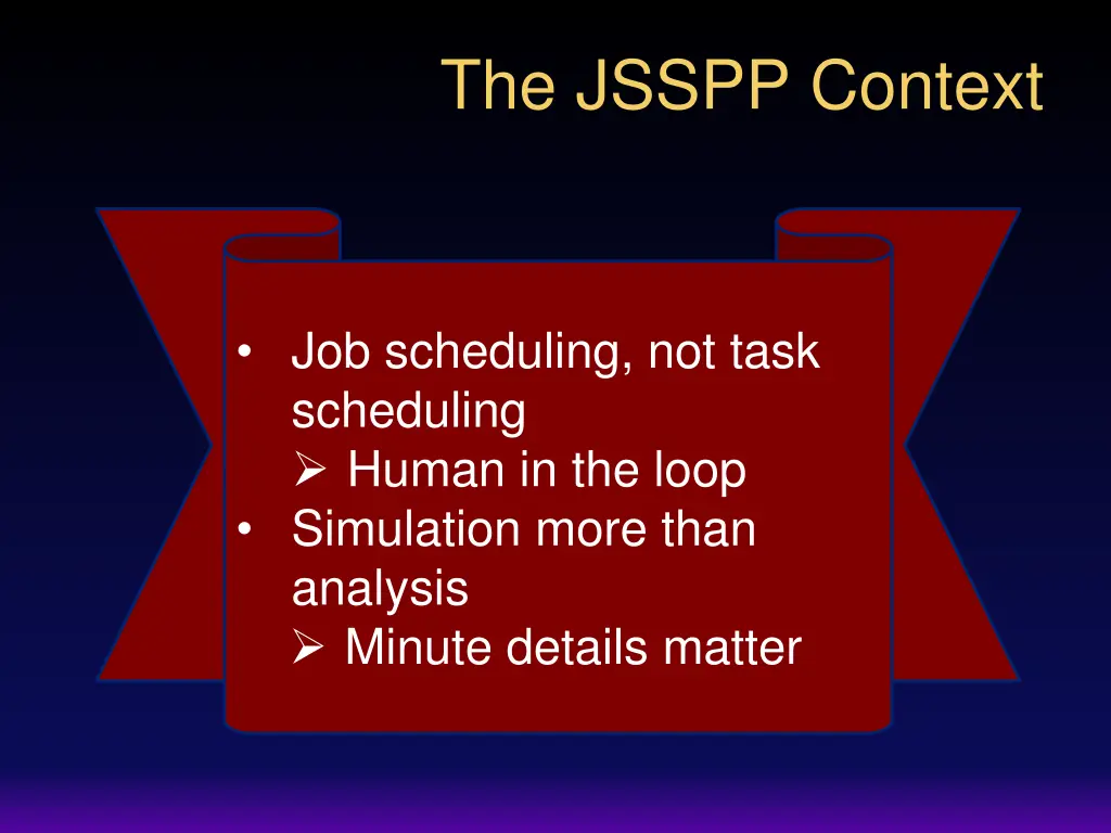 the jsspp context