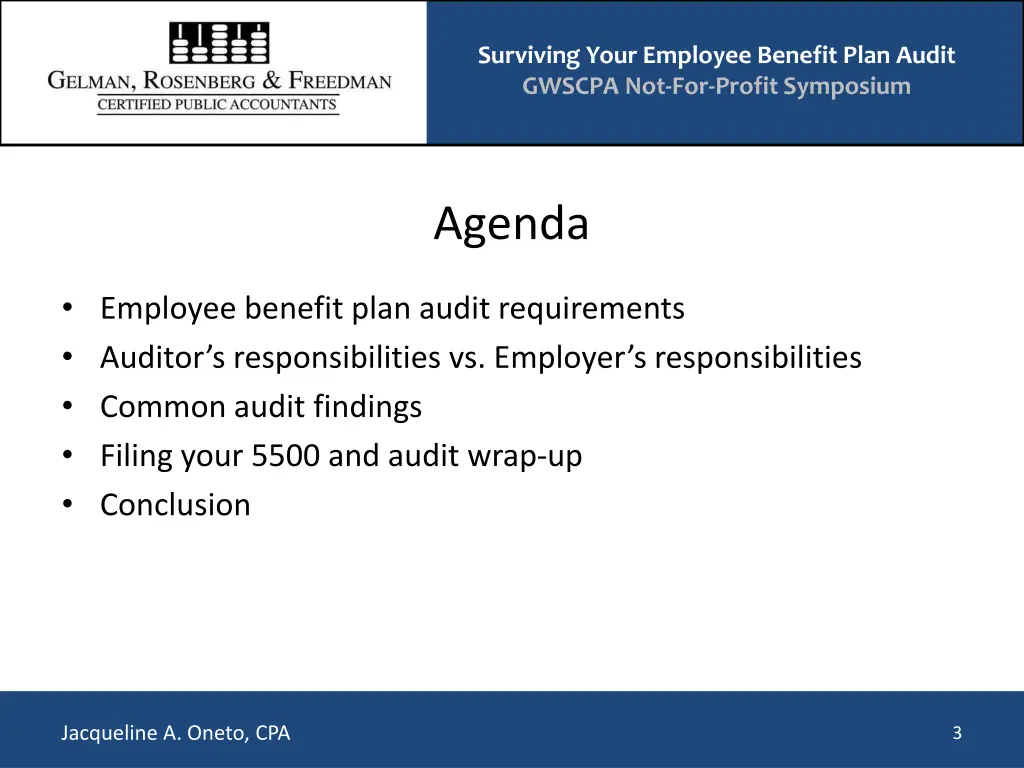 surviving your employee benefit plan audit gwscpa 2