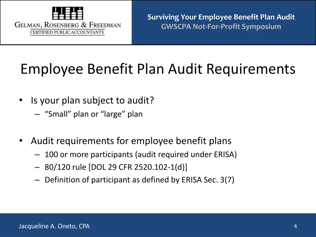 surviving your employee benefit plan audit gwscpa 3