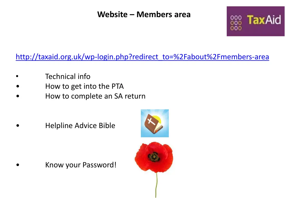 website members area
