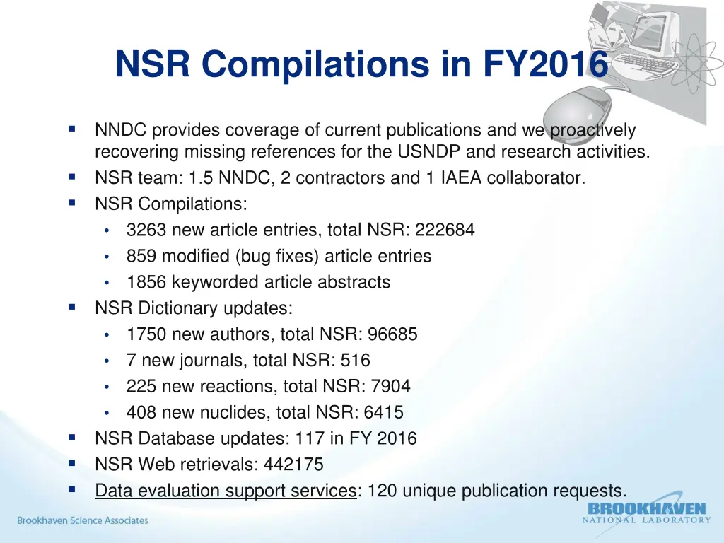 nsr compilations in fy2016