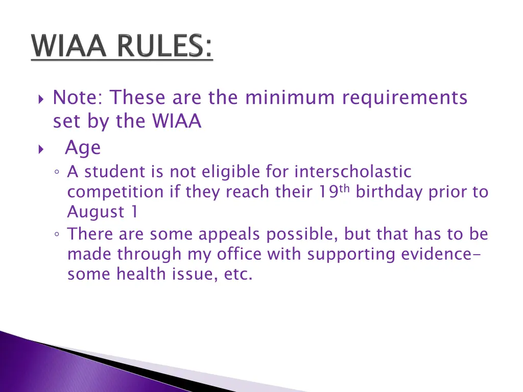 note these are the minimum requirements