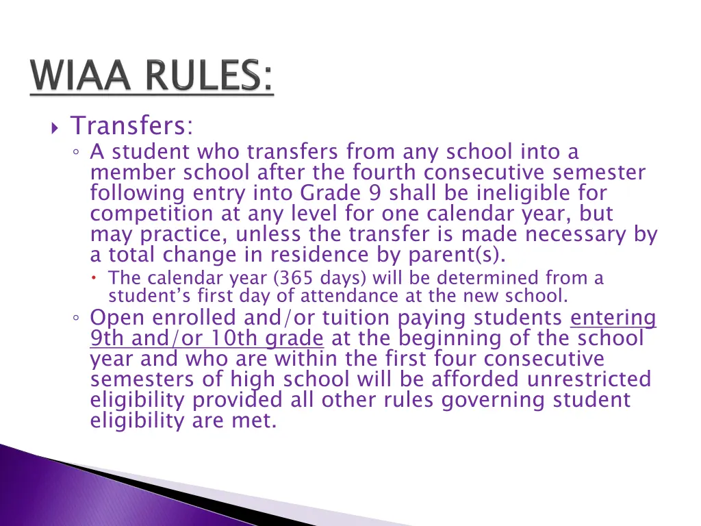 transfers a student who transfers from any school