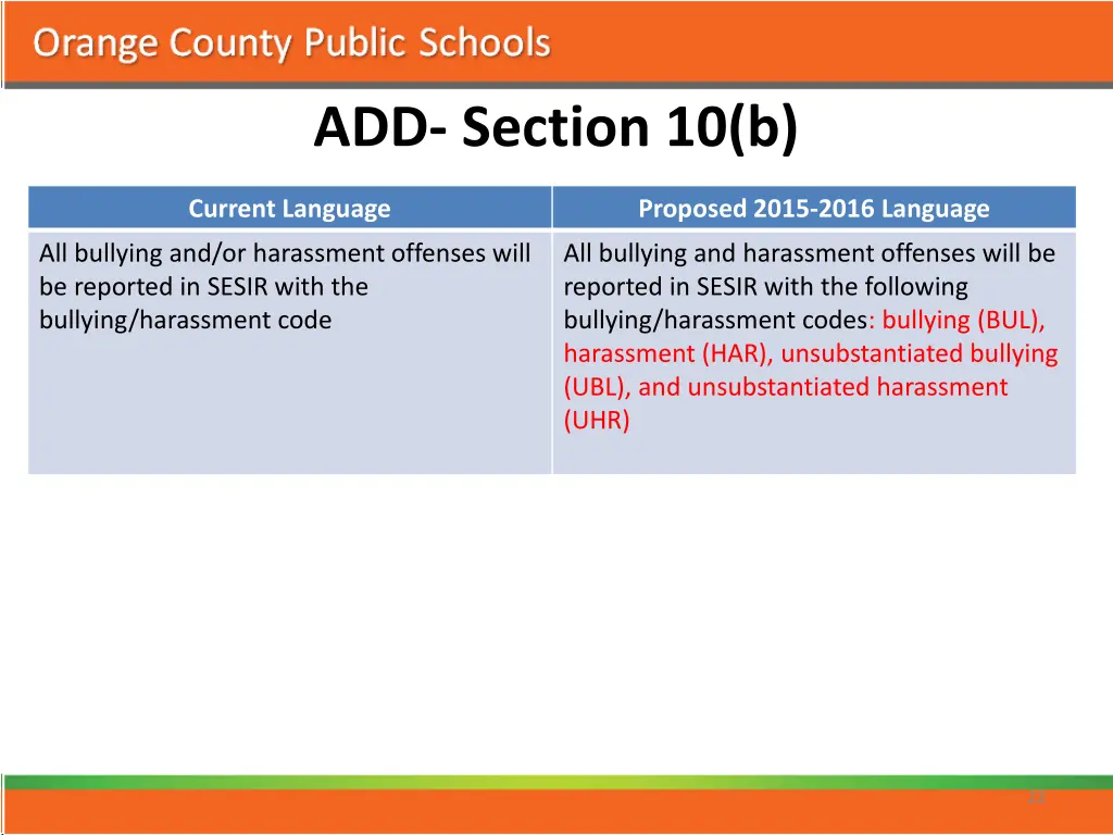 add section 10 b