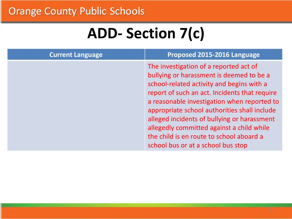 add section 7 c