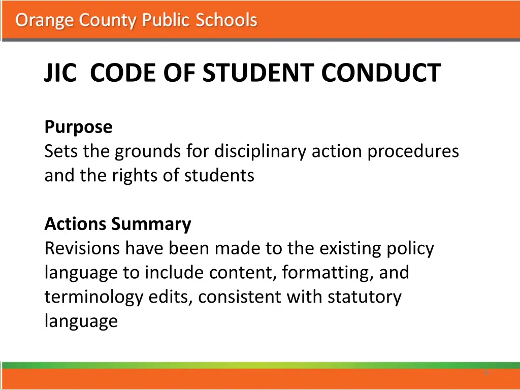 jic code of student conduct
