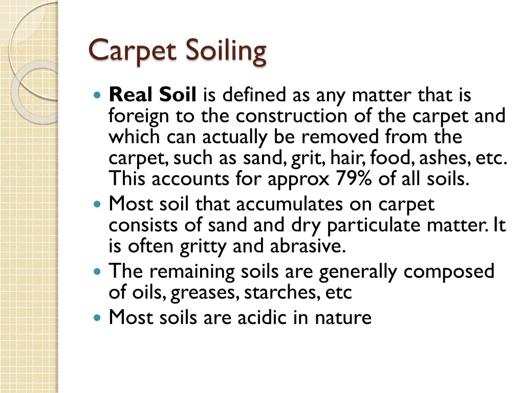 carpet soiling