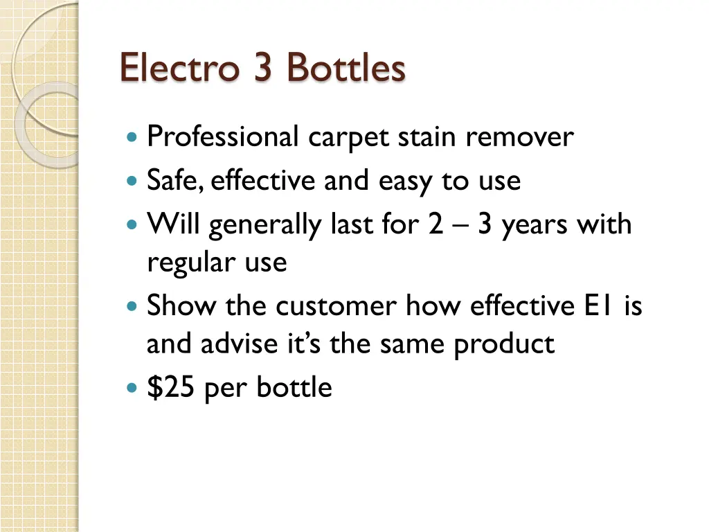 electro 3 bottles