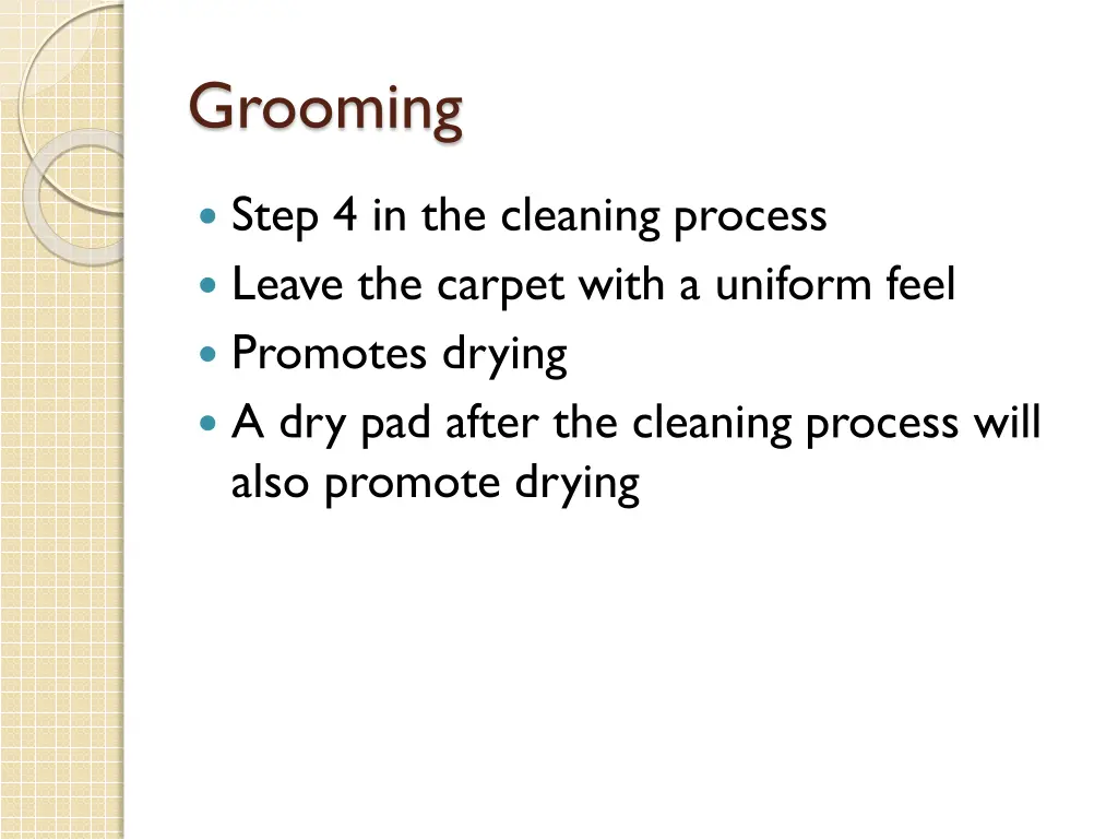 grooming