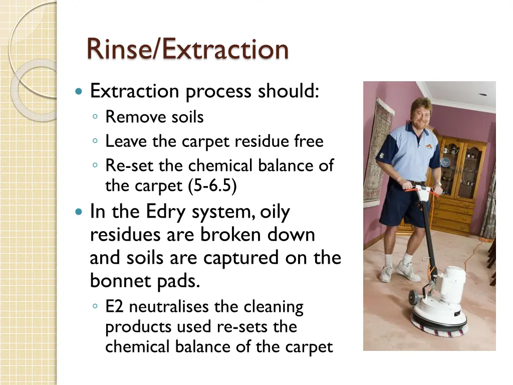 rinse extraction 1