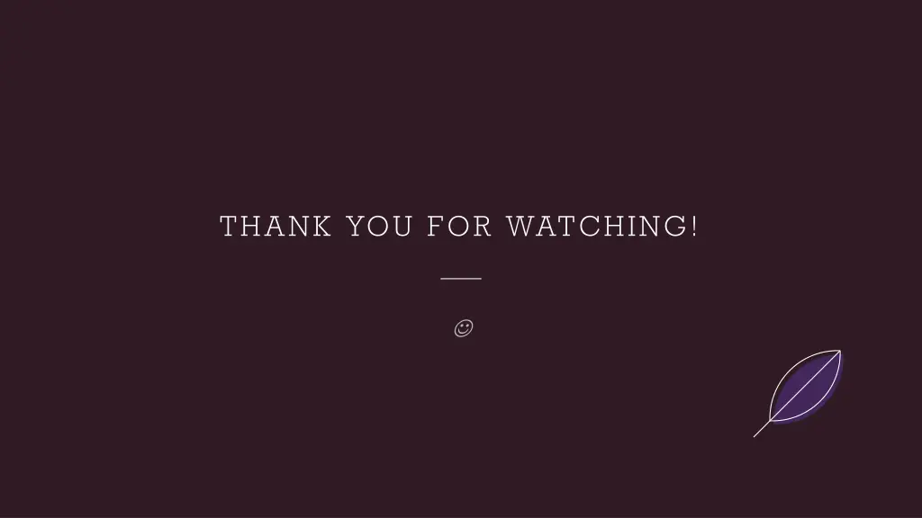 thank you for watching