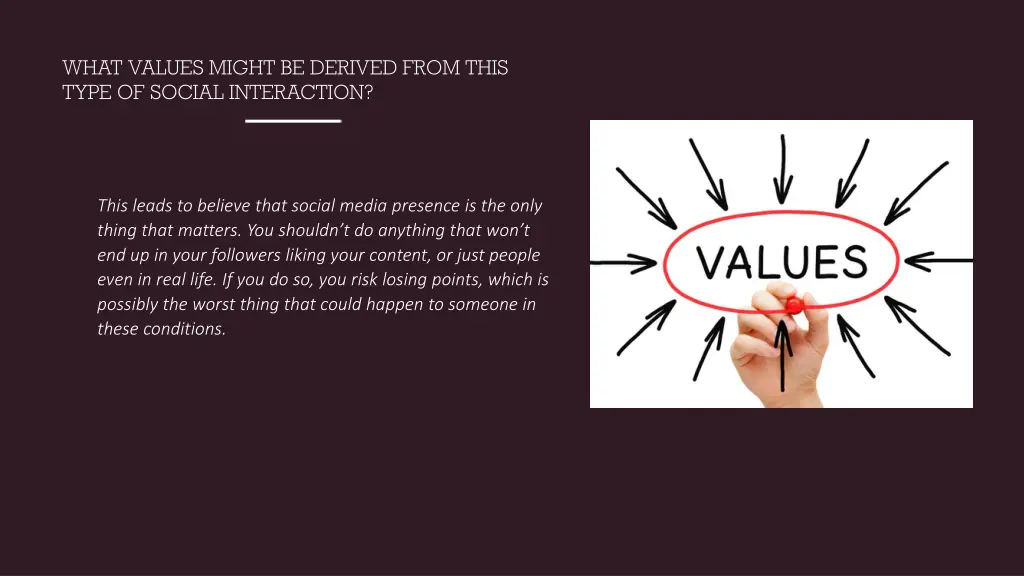 what values might be derived from this type