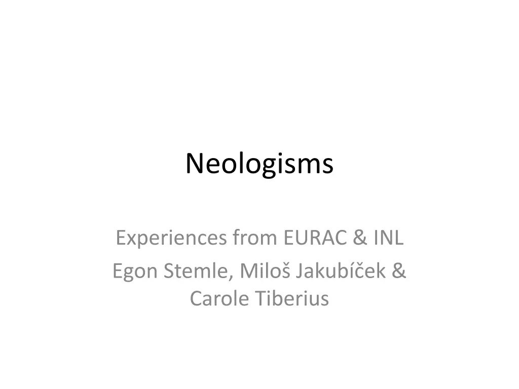 neologisms