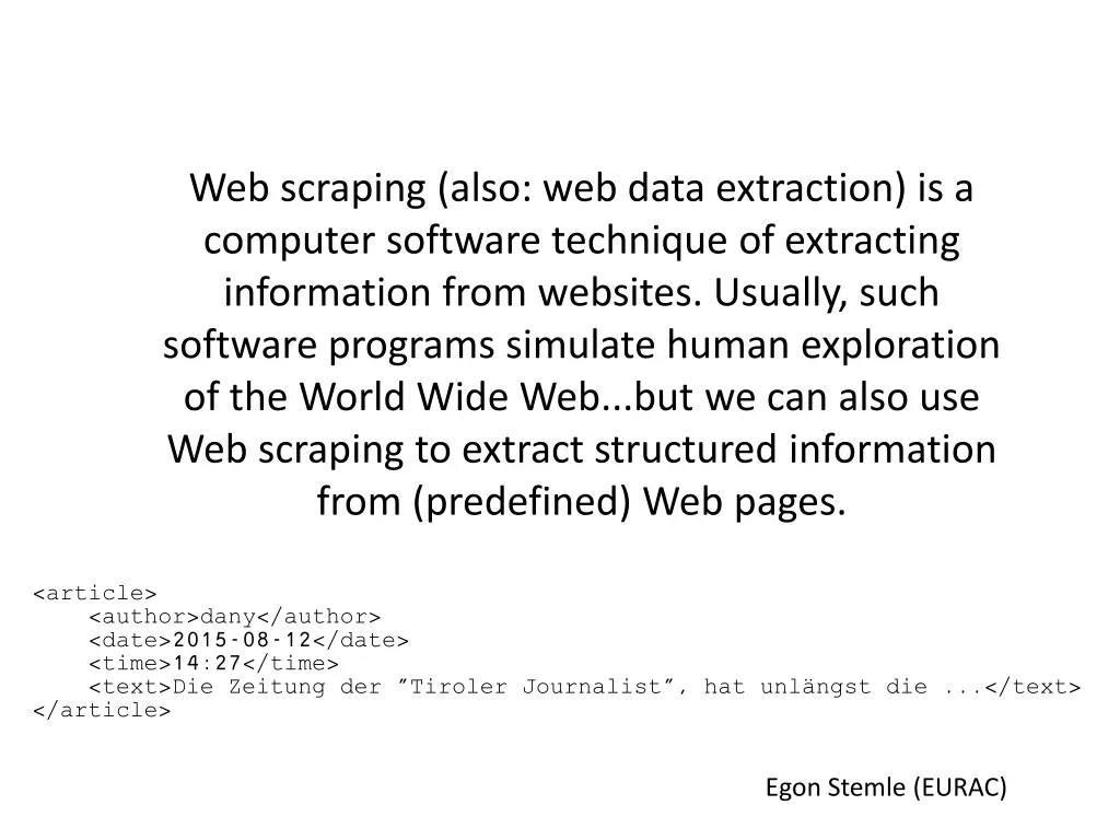 web scraping also web data extraction 1