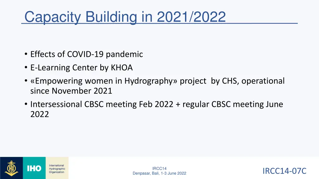 capacity building in 2021 2022