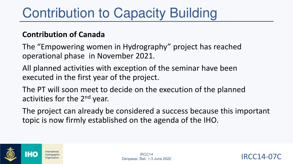 contribution to capacity building 2