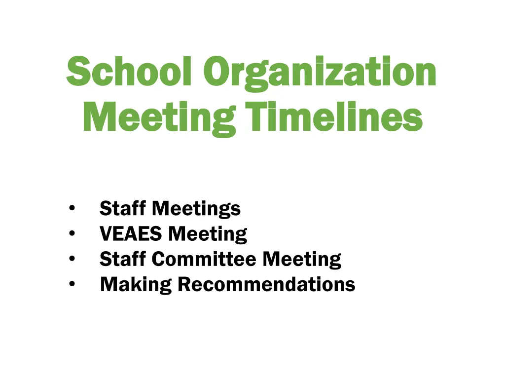 school organization school organization meeting