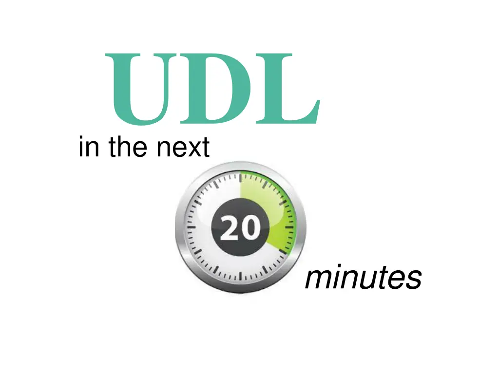 udl in the next
