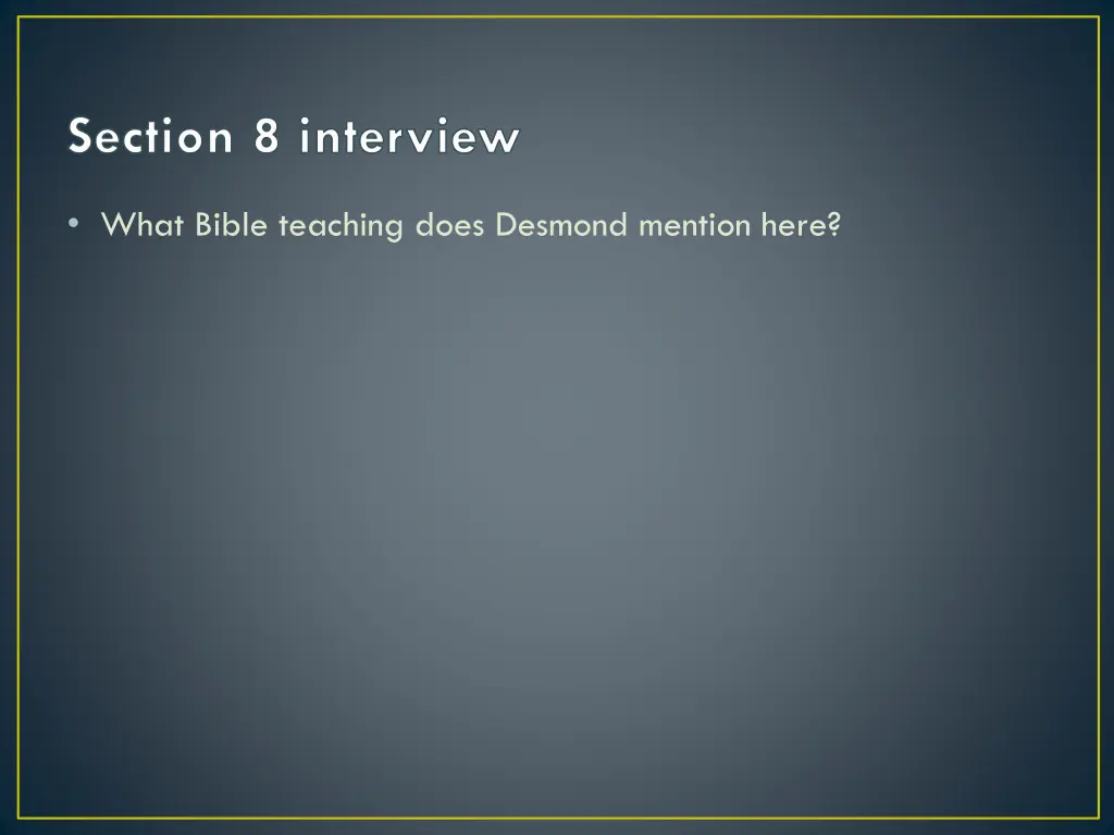 section 8 interview