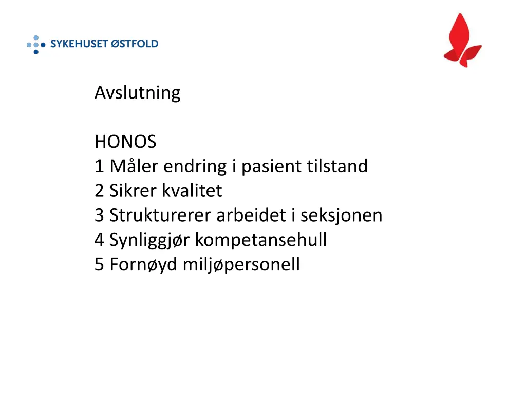 avslutning